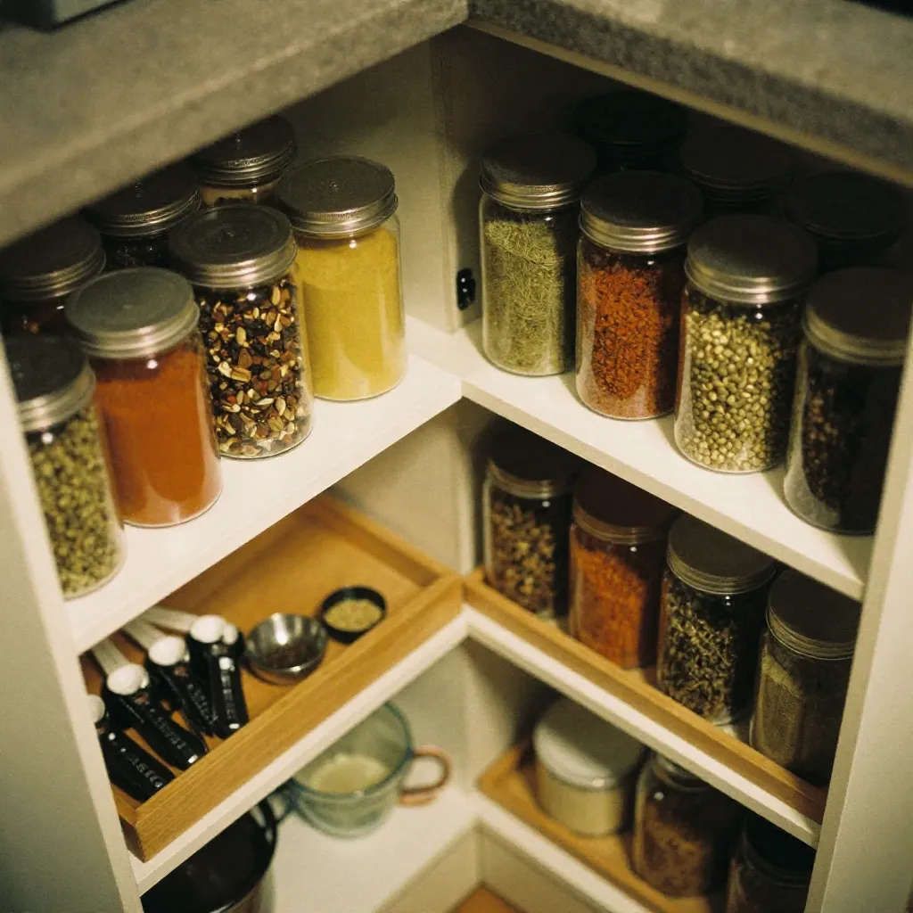 Vista superior de cocina personal