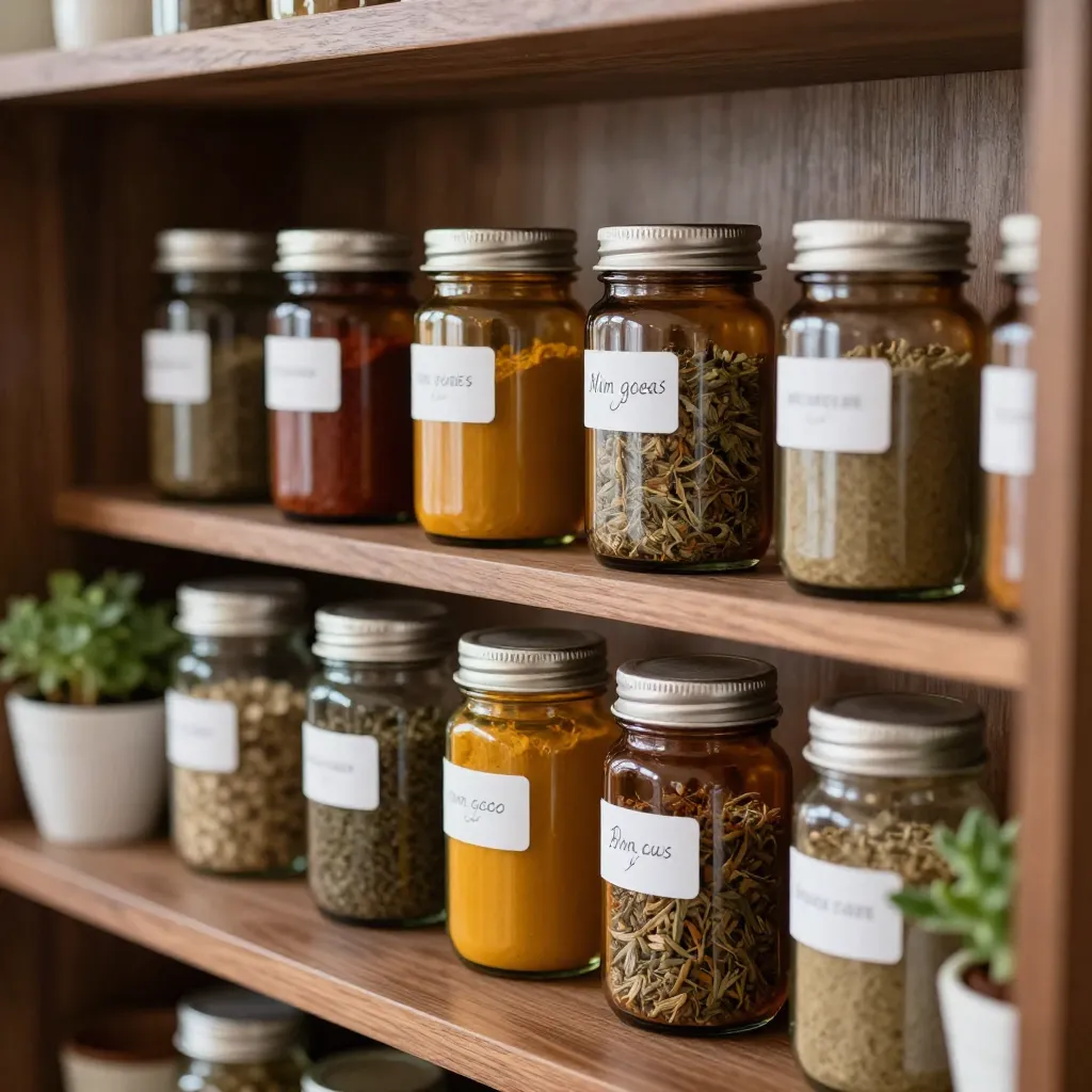 Organización de elementos culinarios